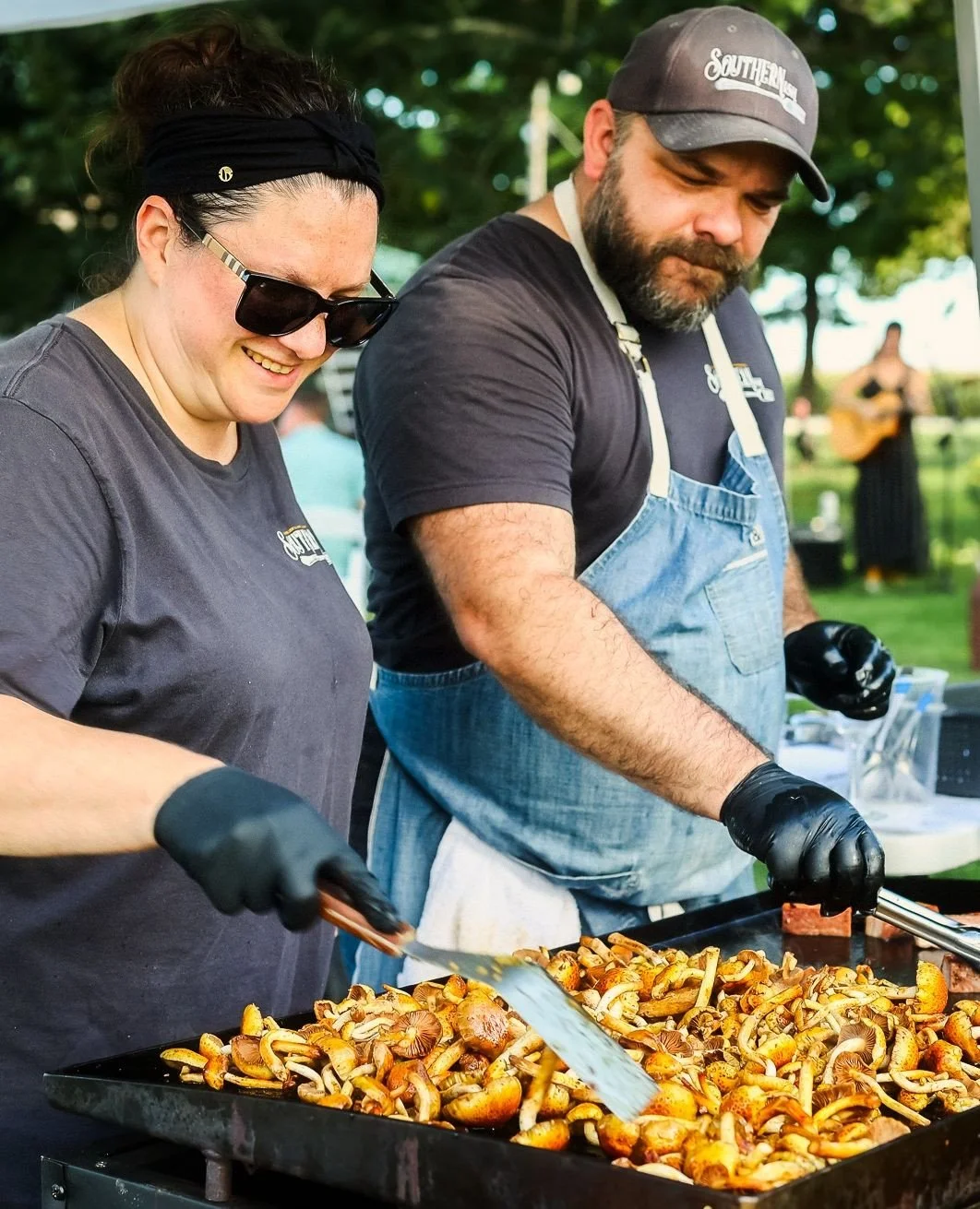 Joe and Linsey, owners of Southernish in Lemont Illinois