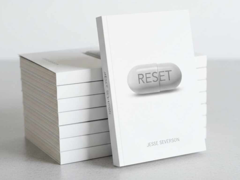 A photo of ReSet, a suspense novel written by Jesse Severson. Jesse Severson is a local Lemont author.