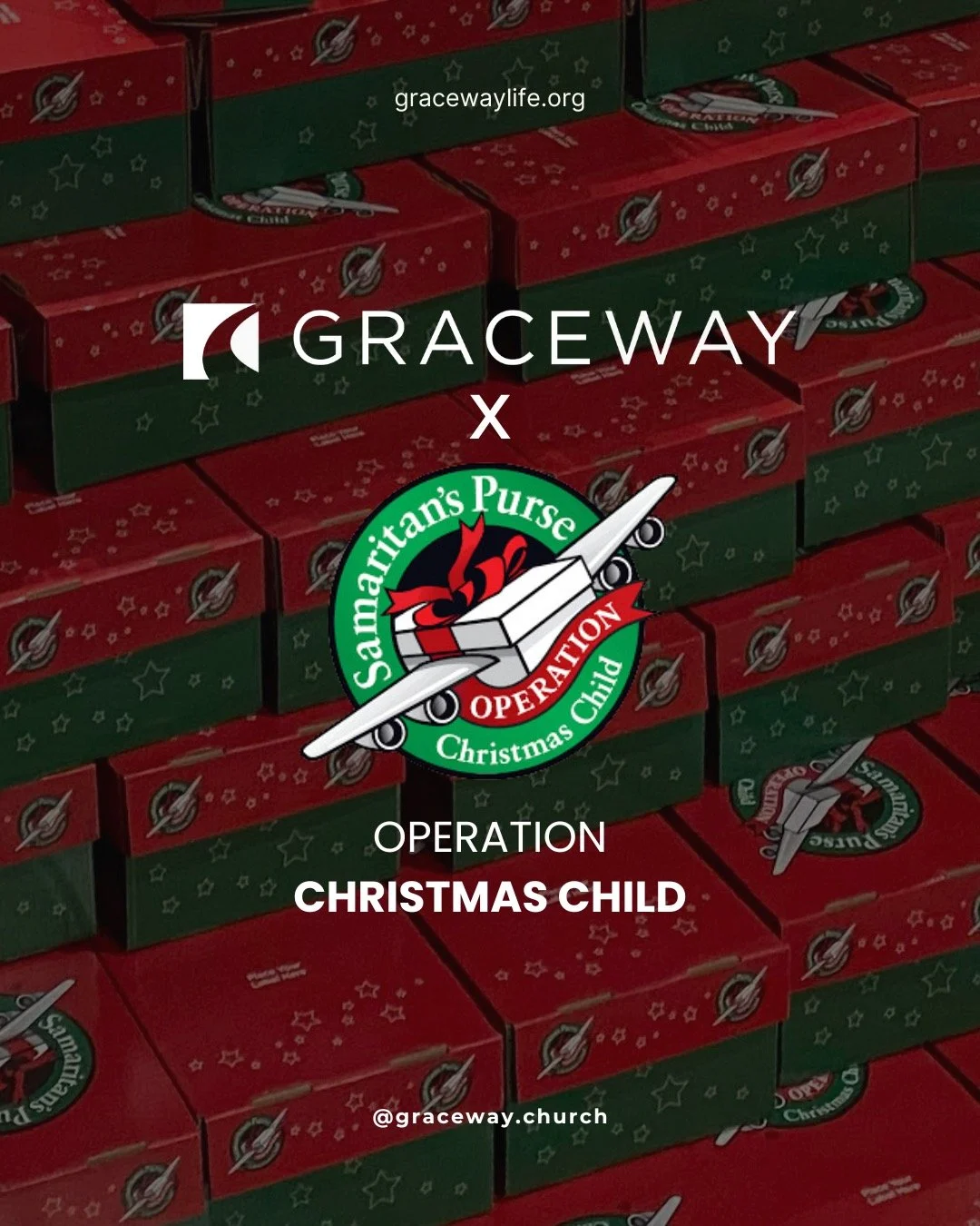 This Sunday is Shoebox Collection Sunday!

Operation Christmas Child (OCC) is a wonderful tradition at GraceWay Church and we invite everyone to join us in preparing gifts for kids around the world who may have never received a Christmas gift before.