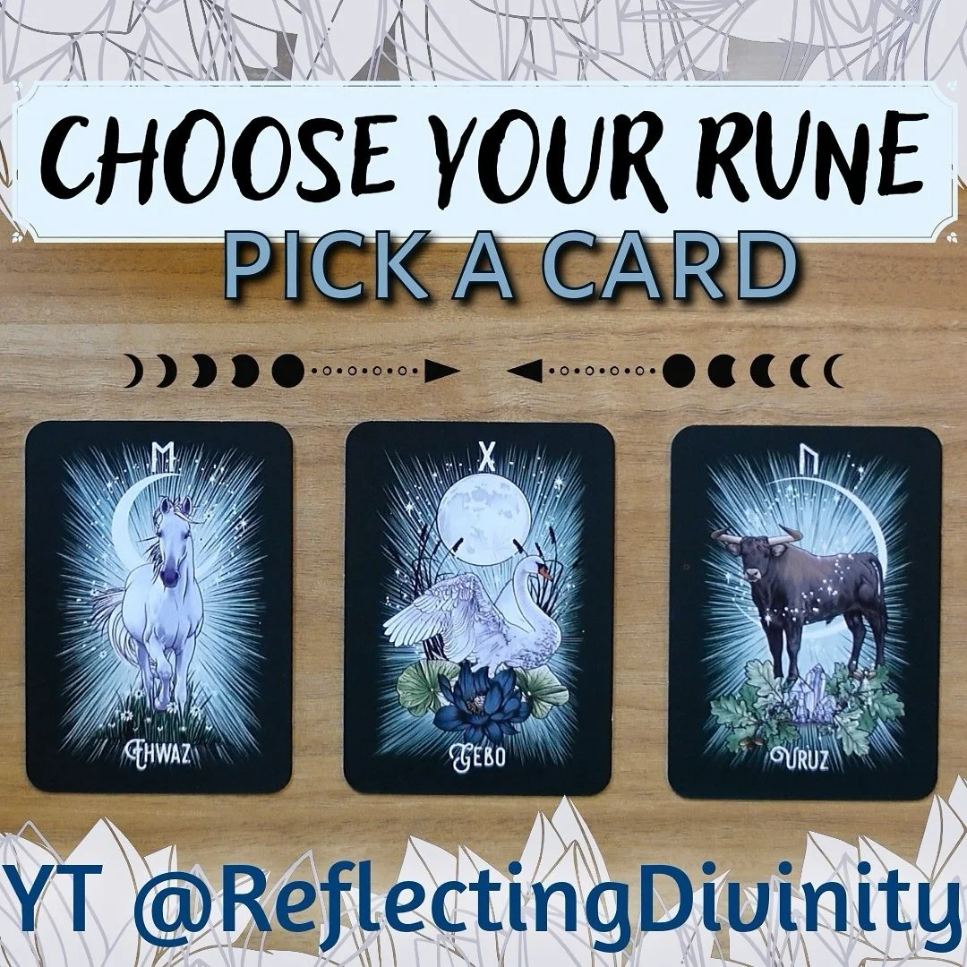 New pick a card on my YouTube channel! #intuitiveguidance #intuitivereading #tarotreading #runes #pickacard