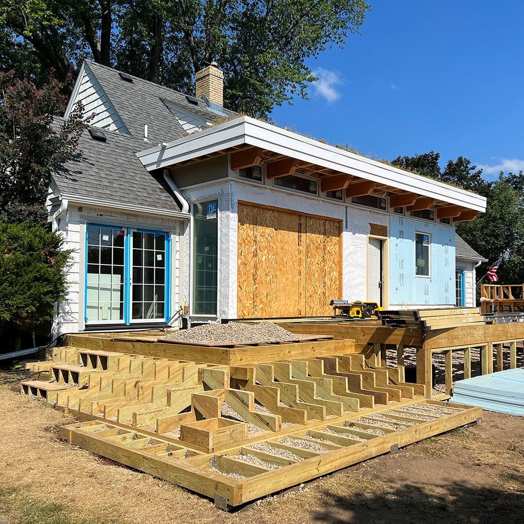It's exciting to see this home remodel take shape. When completed, our clients will have gained a new kitchen, guest bedroom, main floor bathroom, expanded living space as well as a new deck and landscape.​​​​​​​​ @mnfinehomes @pebl_design 
.​​​​​​​​