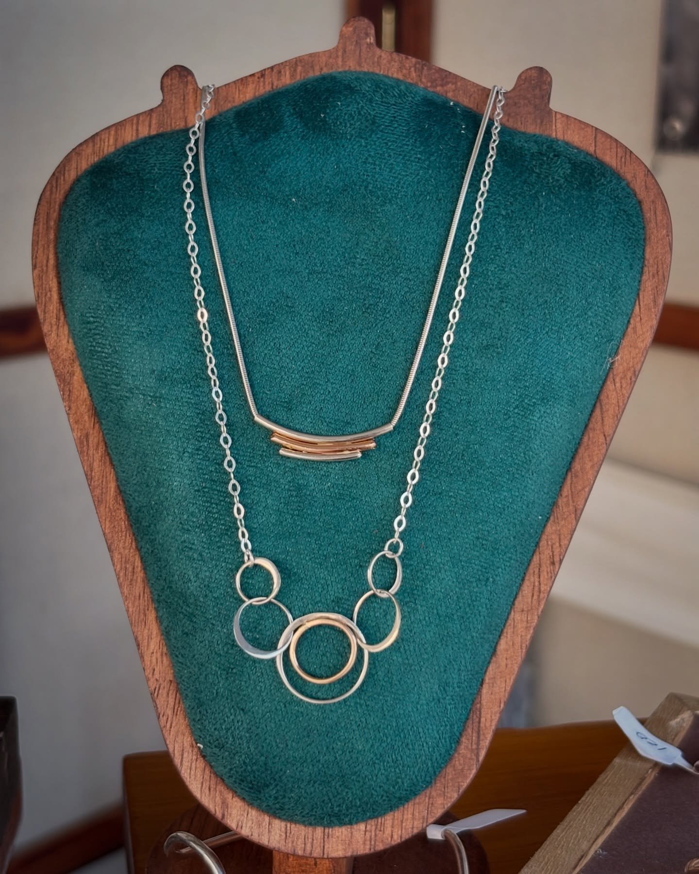 Hey-o! I have a few topographical contour necklaces available for Friday at the fest. ✨ Here&rsquo;s a peak of my Jazz Age Collection, as well. 🎶 See y&rsquo;all at Contemporary Crafts, Tent K (by the wwoz tent). #jazzfest y&rsquo;all!