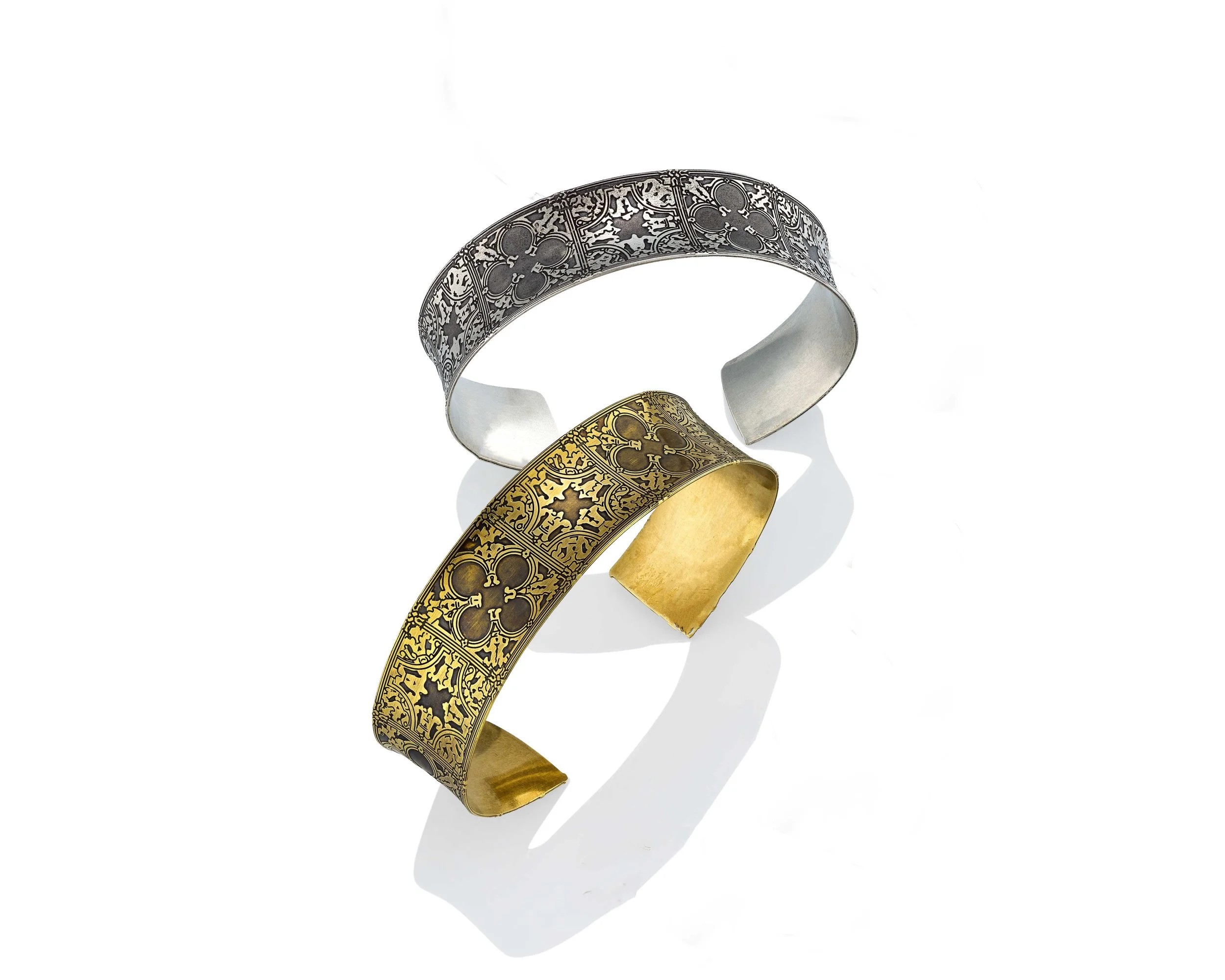 Cross and Clover Cuff