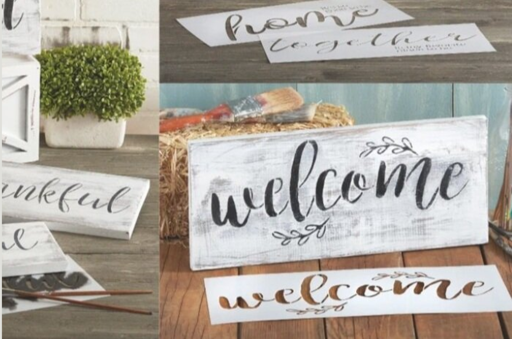 Premium reusable sign stencils ideal for Sign Makers, DIYers & Crafters like YOU. Designed to be simple & reusable.