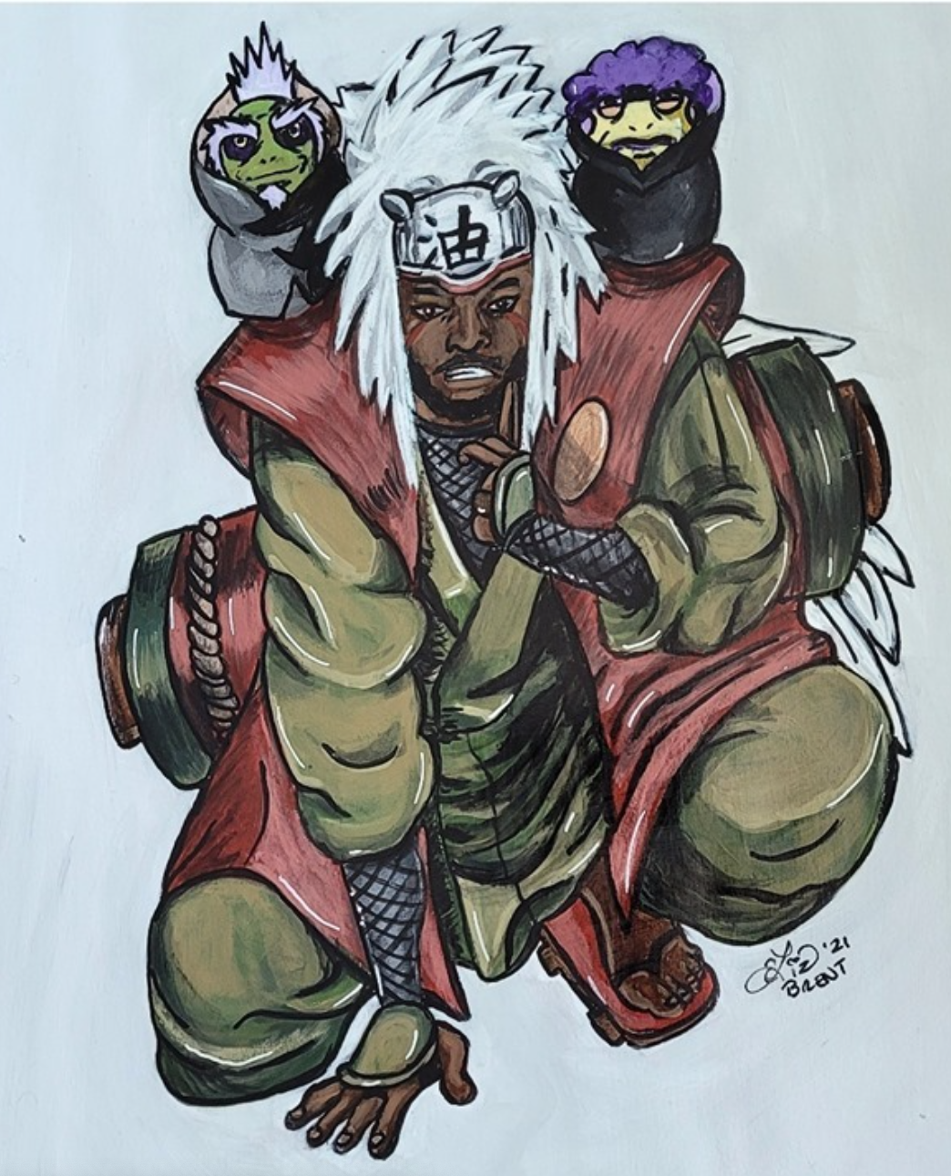 Acrylic on paper, 2021