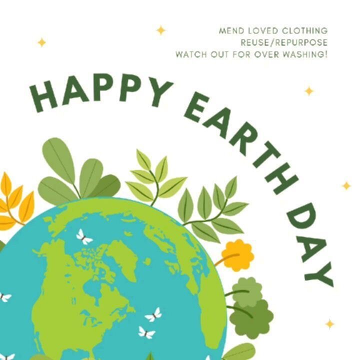 Happy Earth Day! There's a lot of little things we can do that add up to helping reduce our impact on the planet 💕 Things like mending your clothing when it's been loved and spacing out when we are washing our clothes (we wash them more than they ne