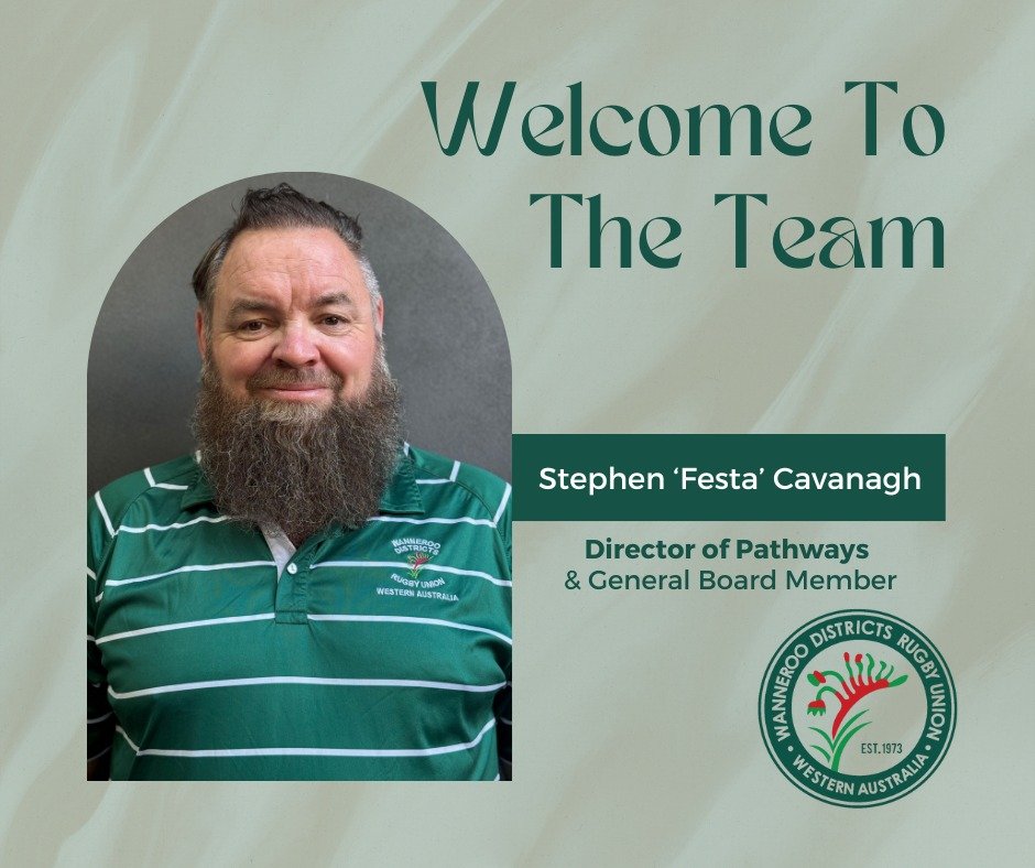 We are pleased to announce that Stephen 'Festa' Cavanagh has joined Wanneroo's Board and has assumed the role of Director of Pathways. 

In his new role, Festa will focus primarily on supporting junior players in their progression through their teena