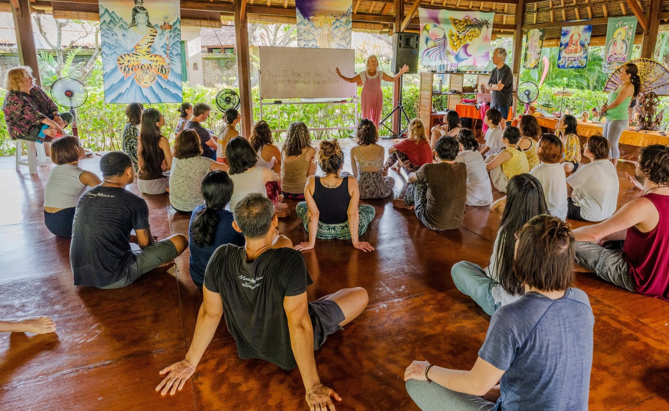Ellen Watson teaching in front of the class
