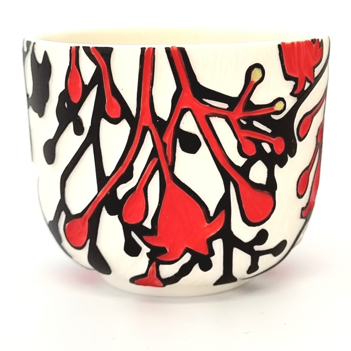 Porcelain Tumbler - Flame Tree