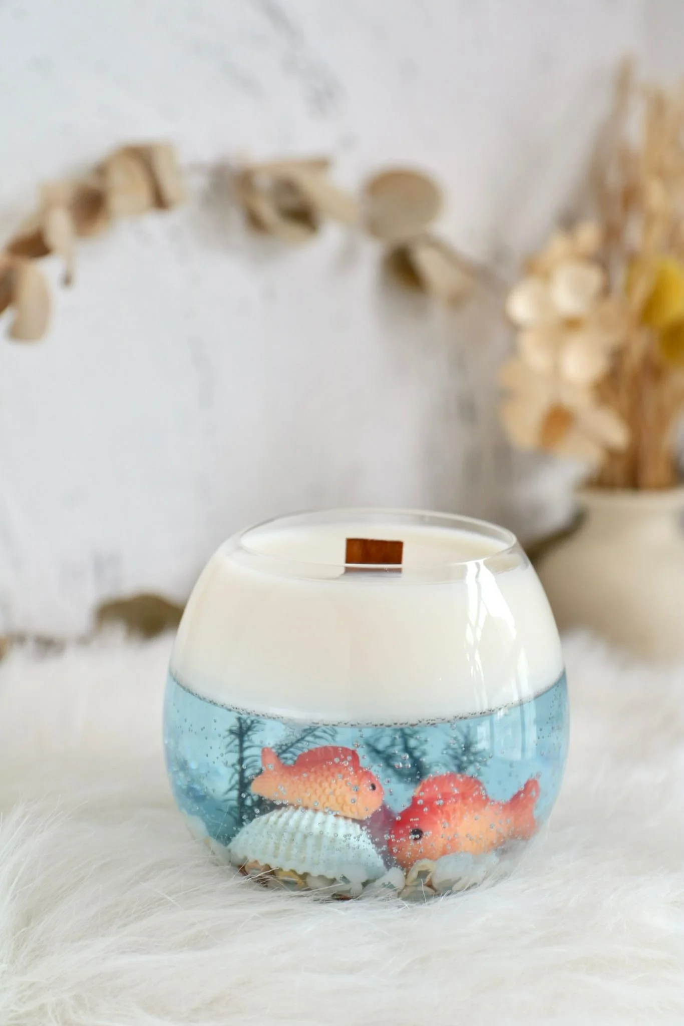 Fishbowl Candle — SPECTRUM Events & Arrangement