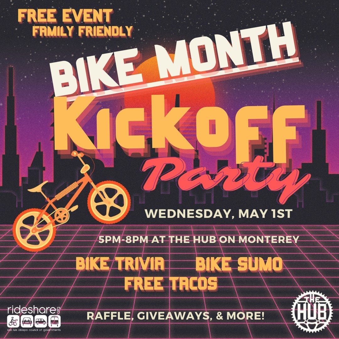 Start your Bike Month journey off with a bang! So many choices!!
1. Bike Sumo?
2. Bike Trivia?
3. Check out the &quot;HUB Bikes&quot;?
4. Eat tacos (free!!!)
5. Enjoy CCB beers?
6. All of the above!!