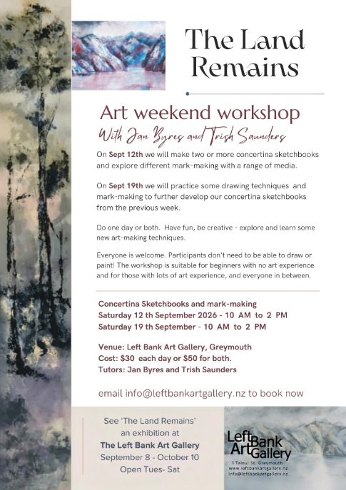 Poster for art weekend workshop