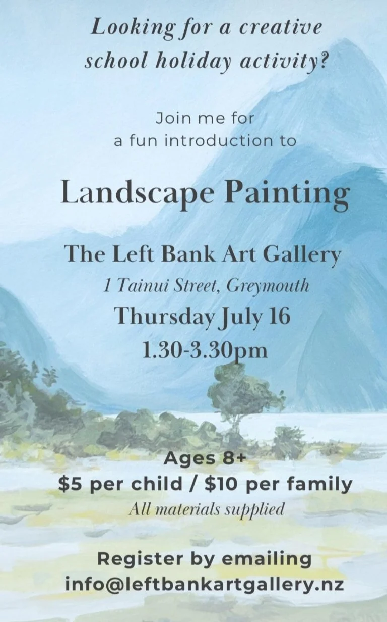 Text describing details of a landscape painting workshop