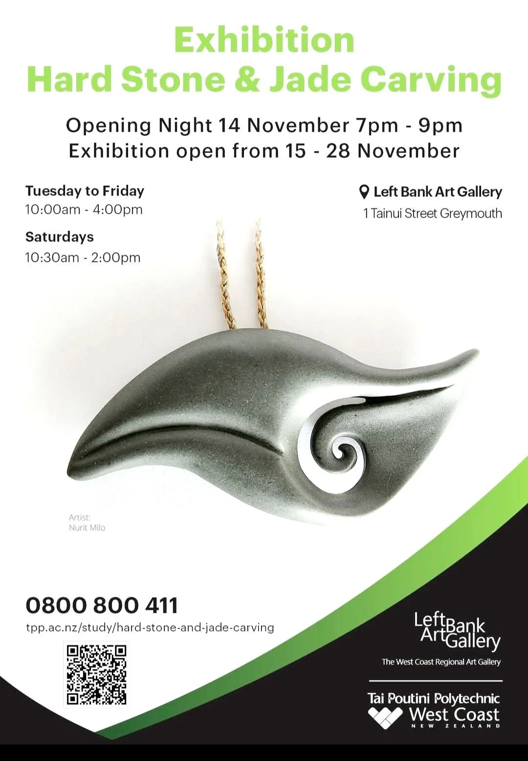 A jade item by Nurit Milo represents the jade carving exhibit