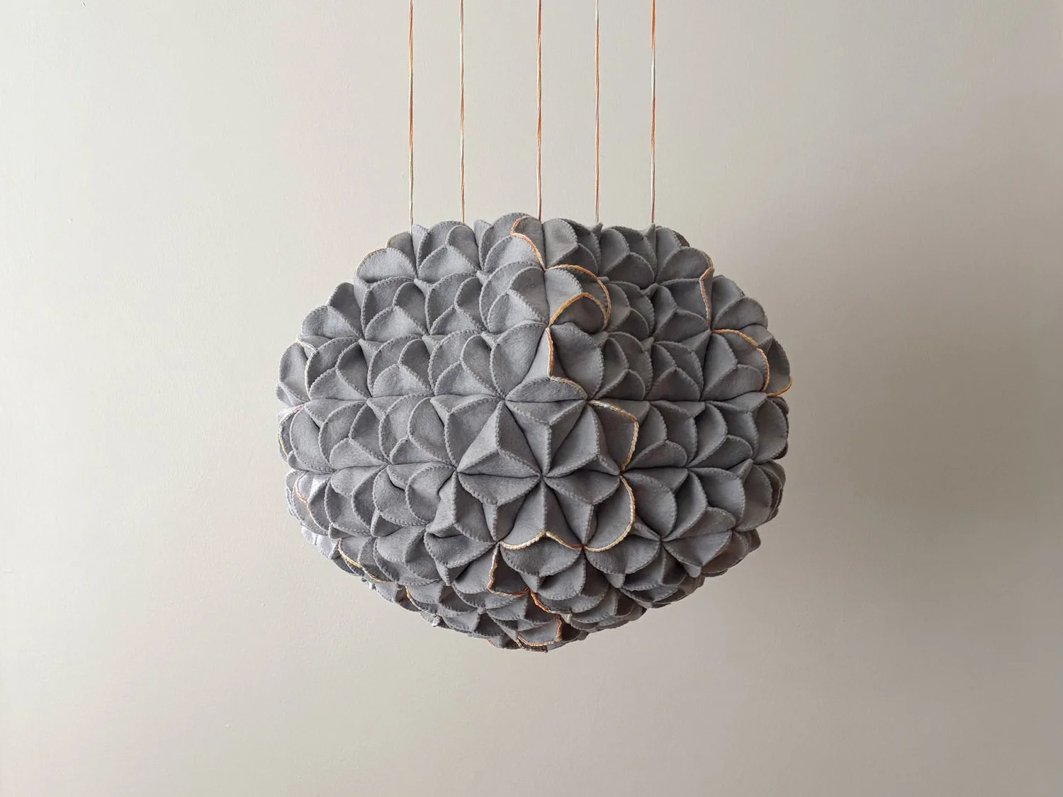 Isabel Deakin | Hanging Orb with Weaver’s Threads