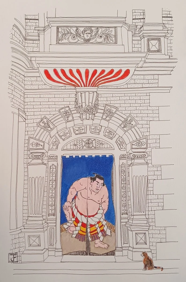 Jane Farnan | Sumo Noren (1888 Building Melbourne University 2025)