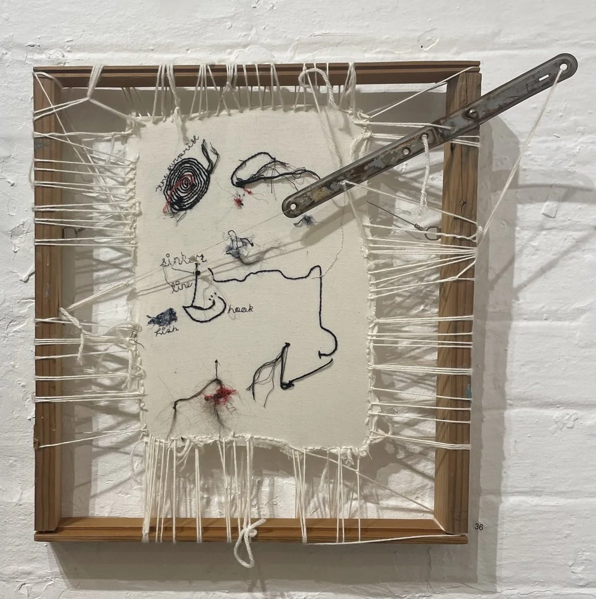 olive bly | diagram of a fish, a hook, a line, a sinker, and the surprise