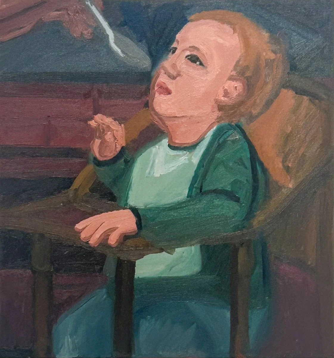 Arion Austin-Crowe | child, Being fed
