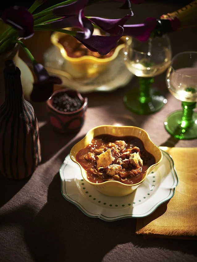FRENCH ONION SOUP WITH TALEGGIO CROUTONS