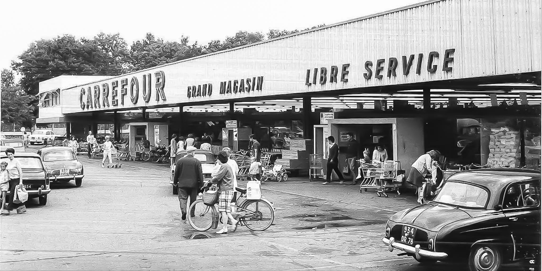 1963 - primo ipermercato  - Sainte-Geneviève-des-Bois