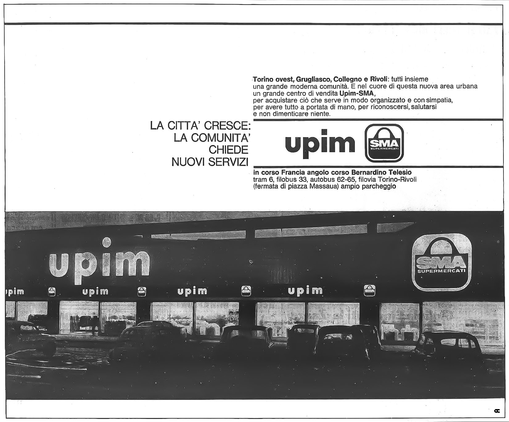 Upim - pubblicità su stampa - 1968