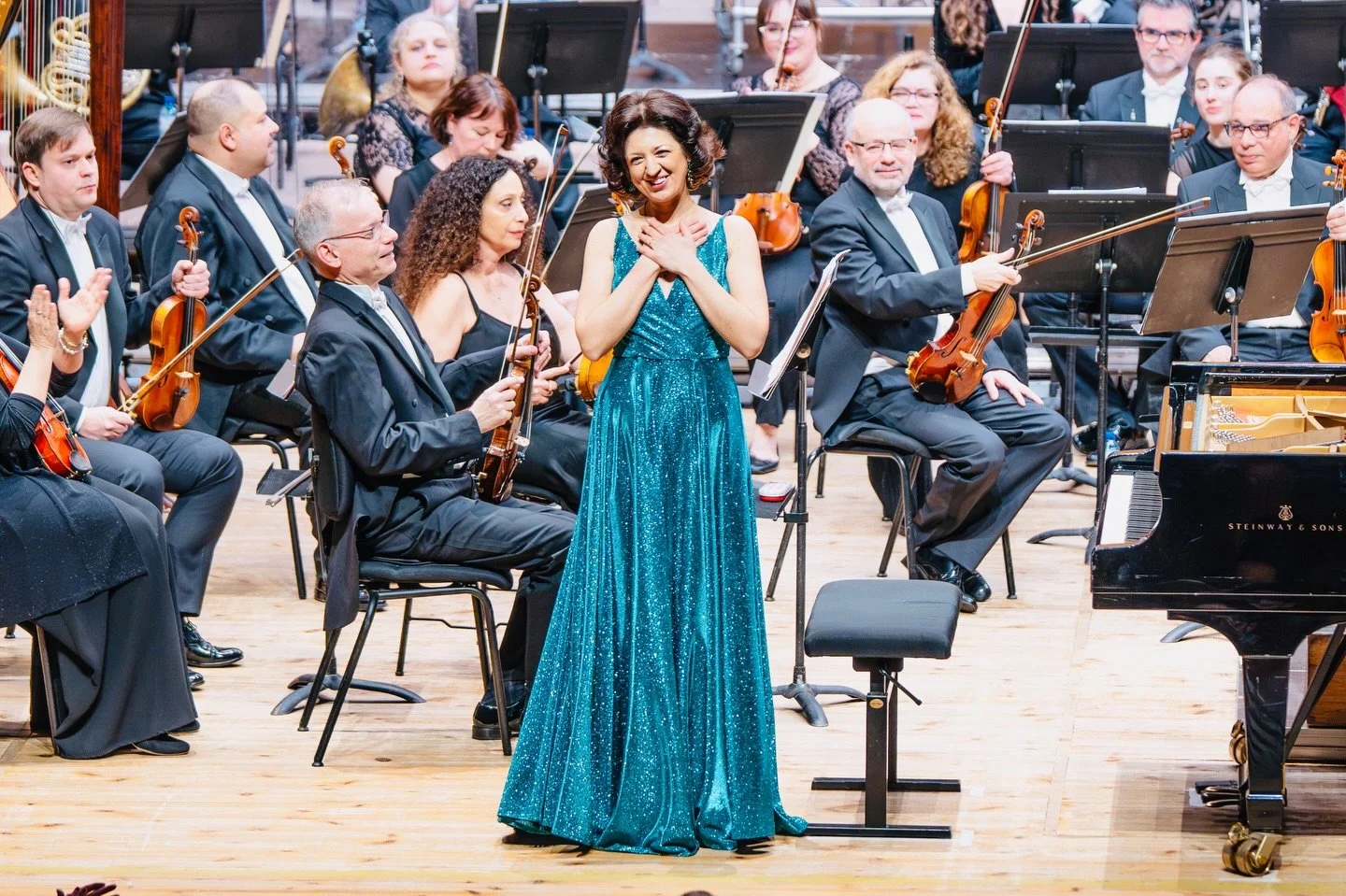 Pure joy being back in Spain 🇪🇸✨
So grateful to make music with the wonderful @realfilharmoniadegalicia &amp; @johannamalangre in Santiago de Compostela and Ferrol 💕🙏 Huge thanks @sabelagarciafonte 🙏✨🥰 Tomorrow I&rsquo;m back in the UK for a fu