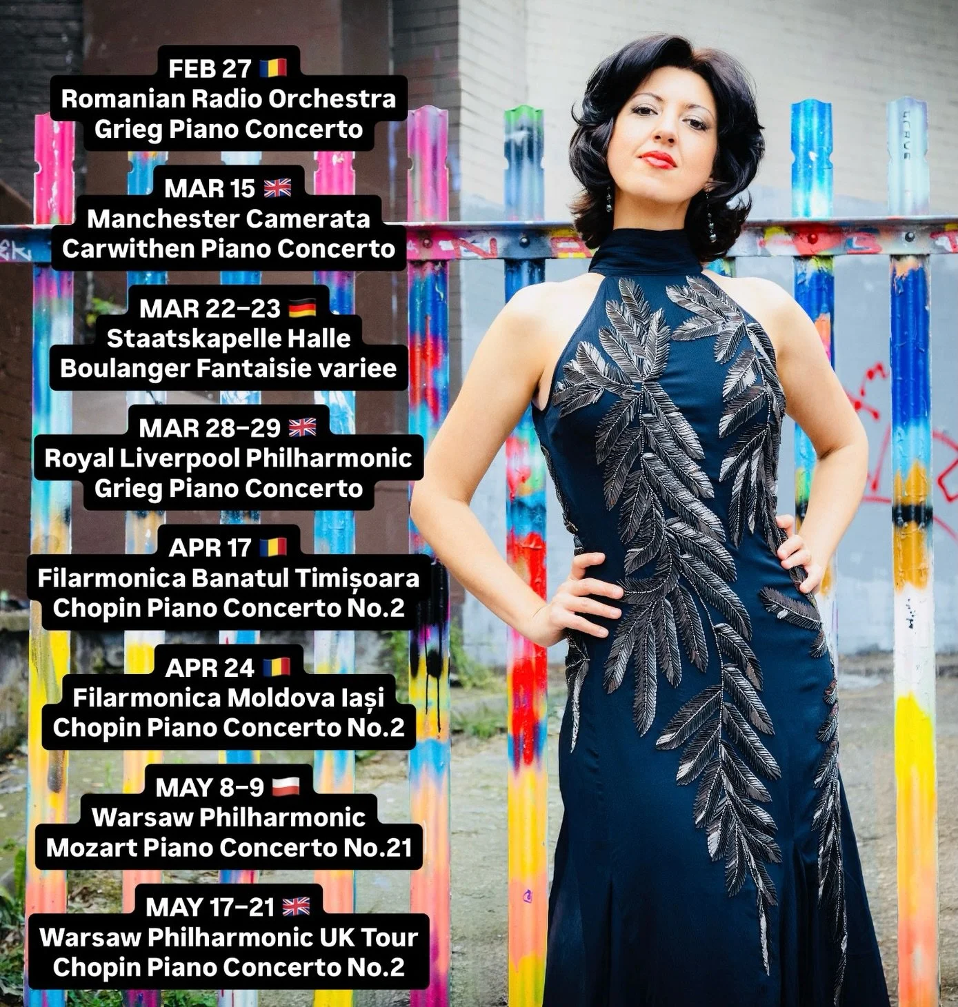 They say we become the average of the five people we spend the most time with.

Right now, mine are: Grieg, Carwithen, Boulanger, Mozart and Chopin 🎹✨

I wake up with them. Travel with them. Fall asleep with their phrases still echoing in my mind. E