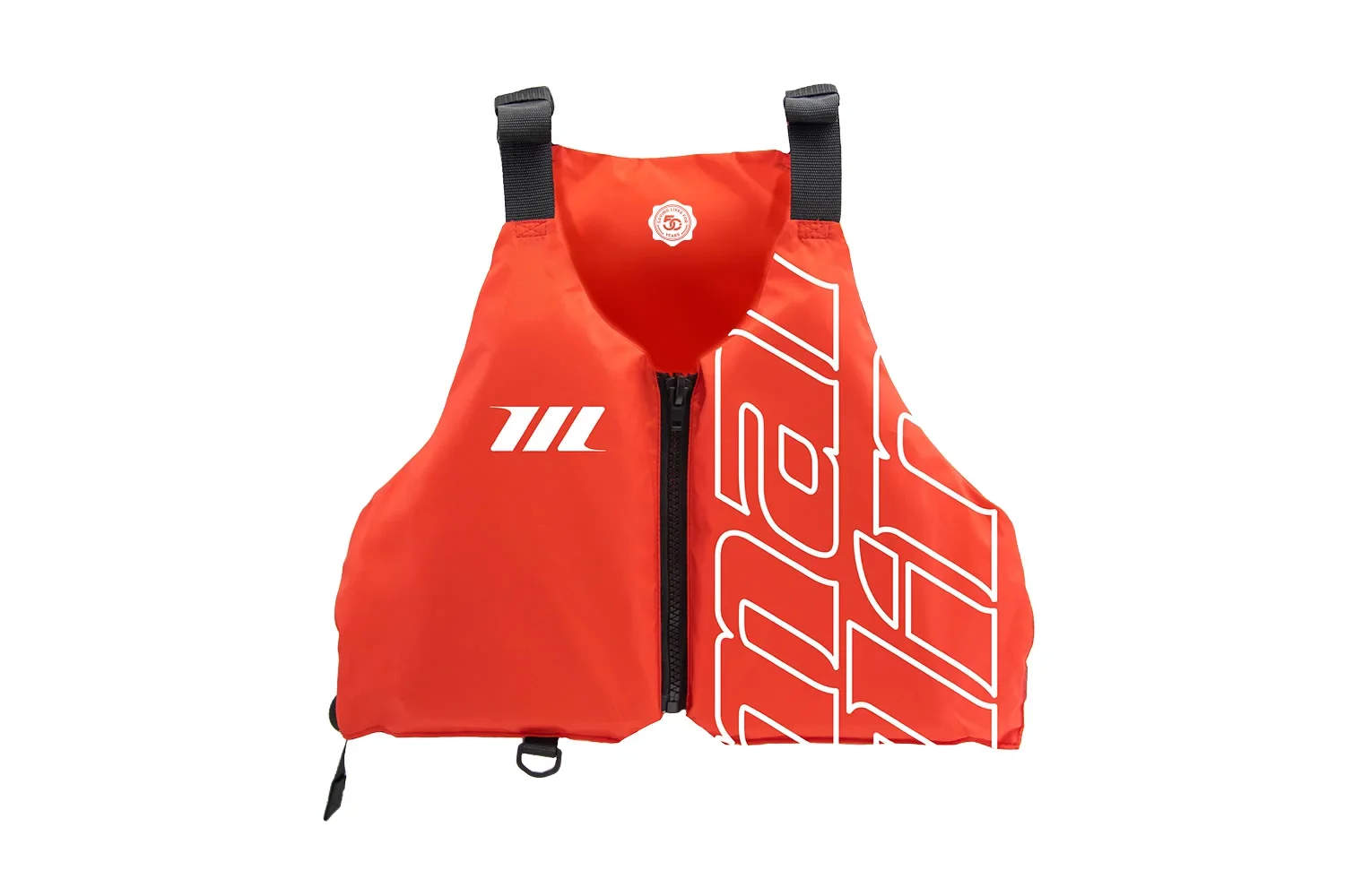 Lightweight Marlin Multi-Fit PFD with adjustable straps in red.