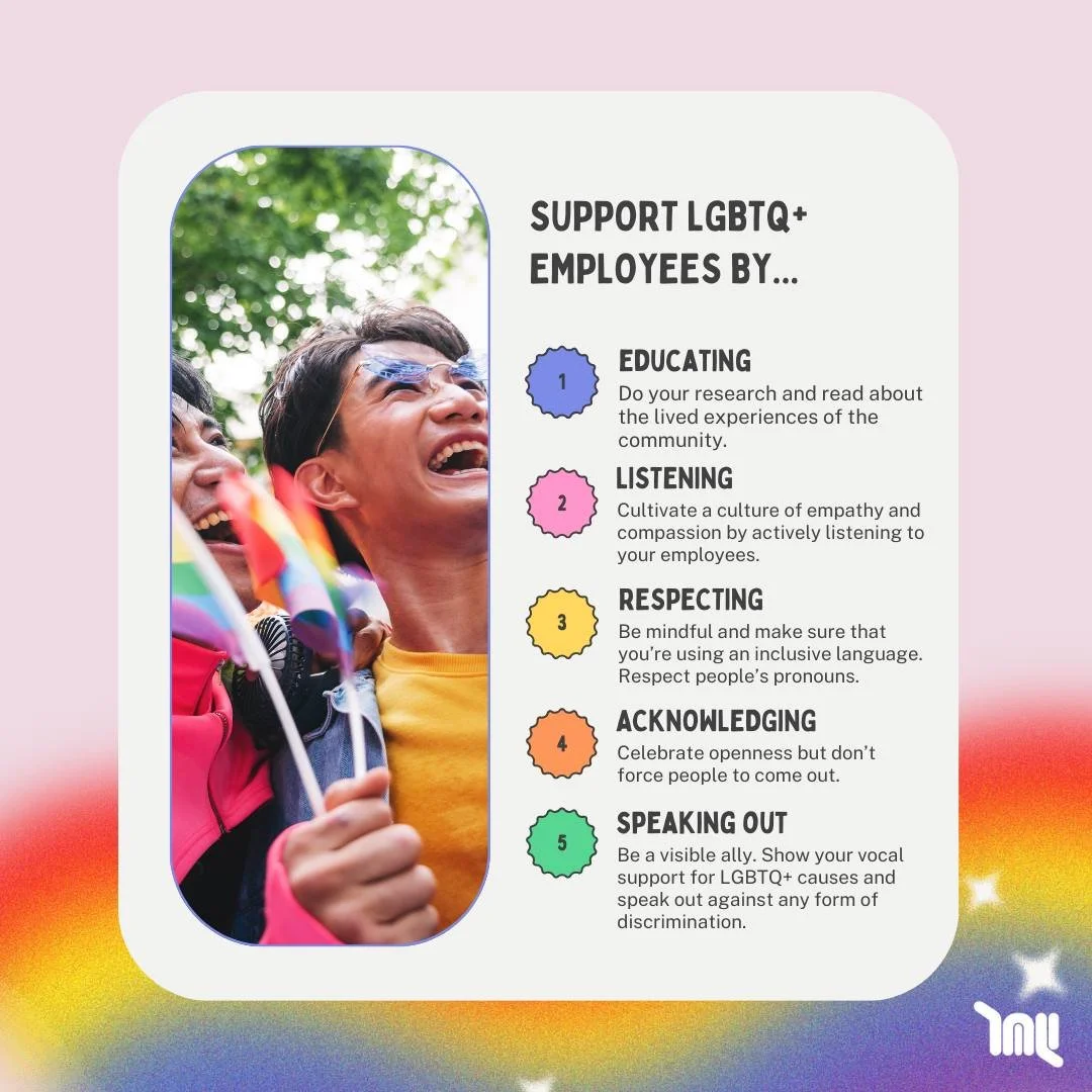 Happy Pride Month! 🏳️‍🌈Beyond waving the pride flag, here are things that you can do to support your LGBTQ+ employees at work so they can be out loud and proud ✨
Read the full article here: https://www.tali.ph/blog/how-to-support-lgbtq-employe