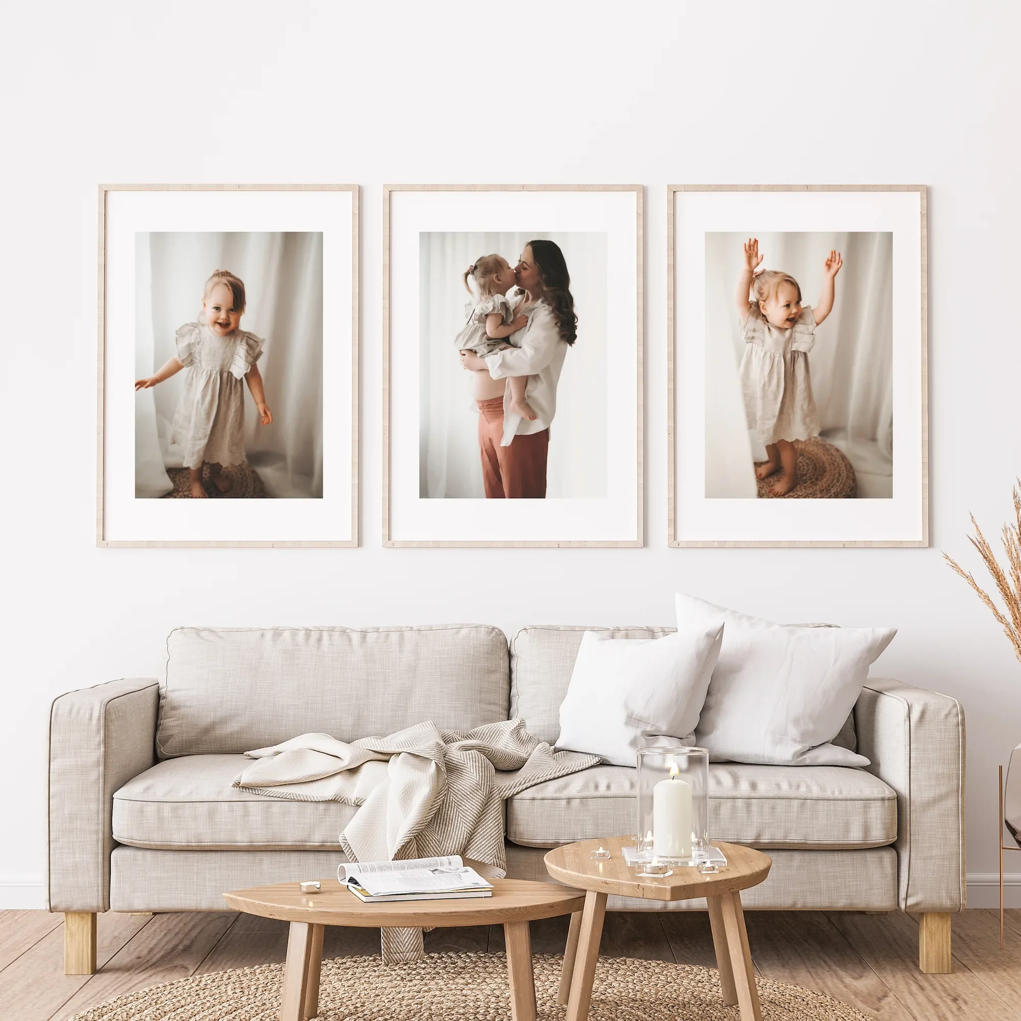 Gravid mor sammen med barn