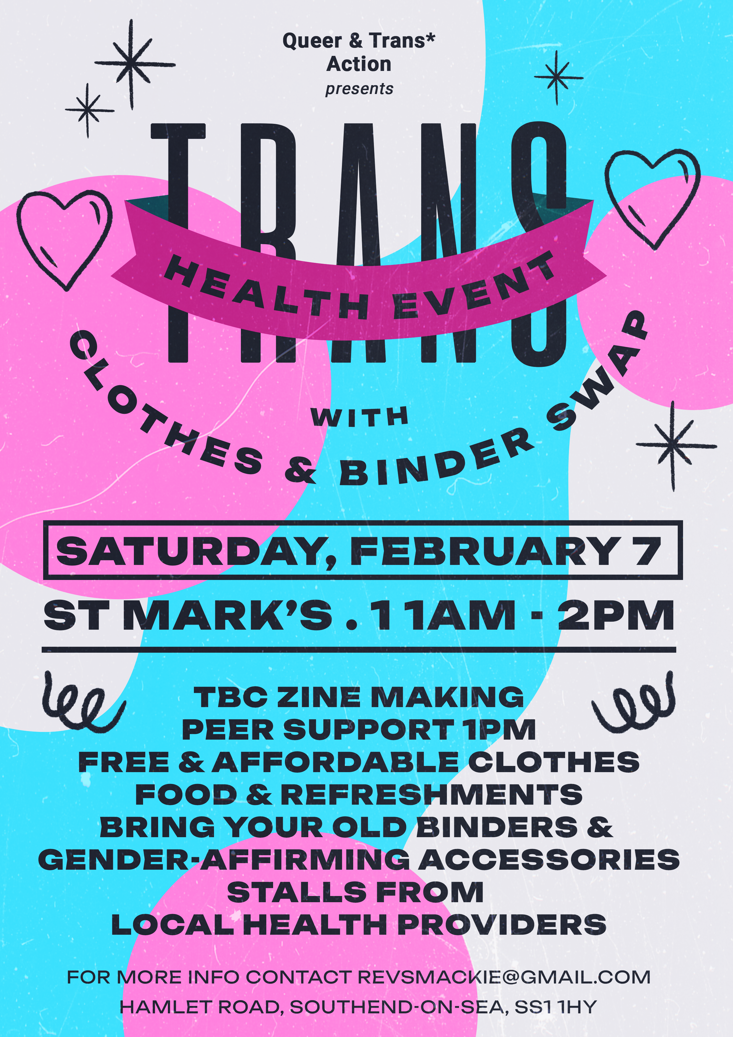 Event at St Mark's Church for Trans healthcare.