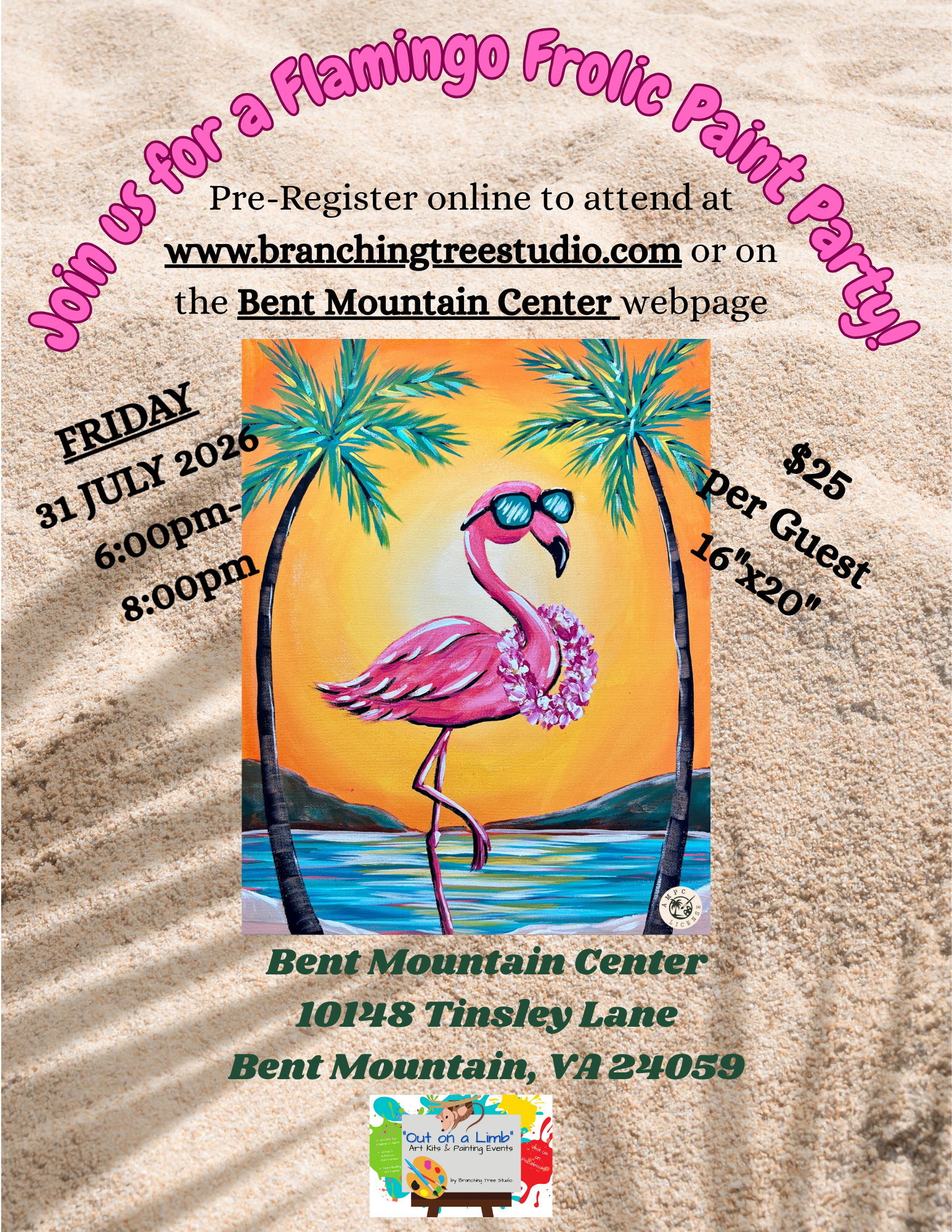 Its a Flamingo Frolic Paint Party! (1).png
