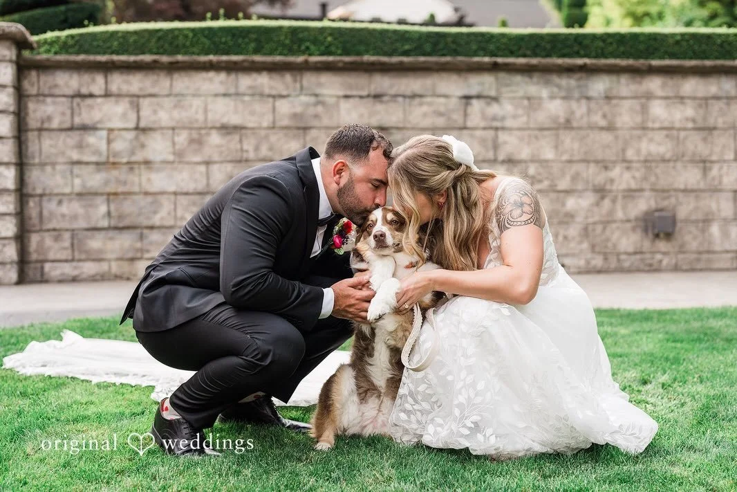You can&rsquo;t marry your best friend without your furry best friend 🐾
Happy National Best Friends Day
#MarriedAtTheGardens

Photography @theoriginalweddings 
HMUA @artistrybyvictoria 
Catering @gallucciscatering 
DJ @asoundsunlimited 
Coordination