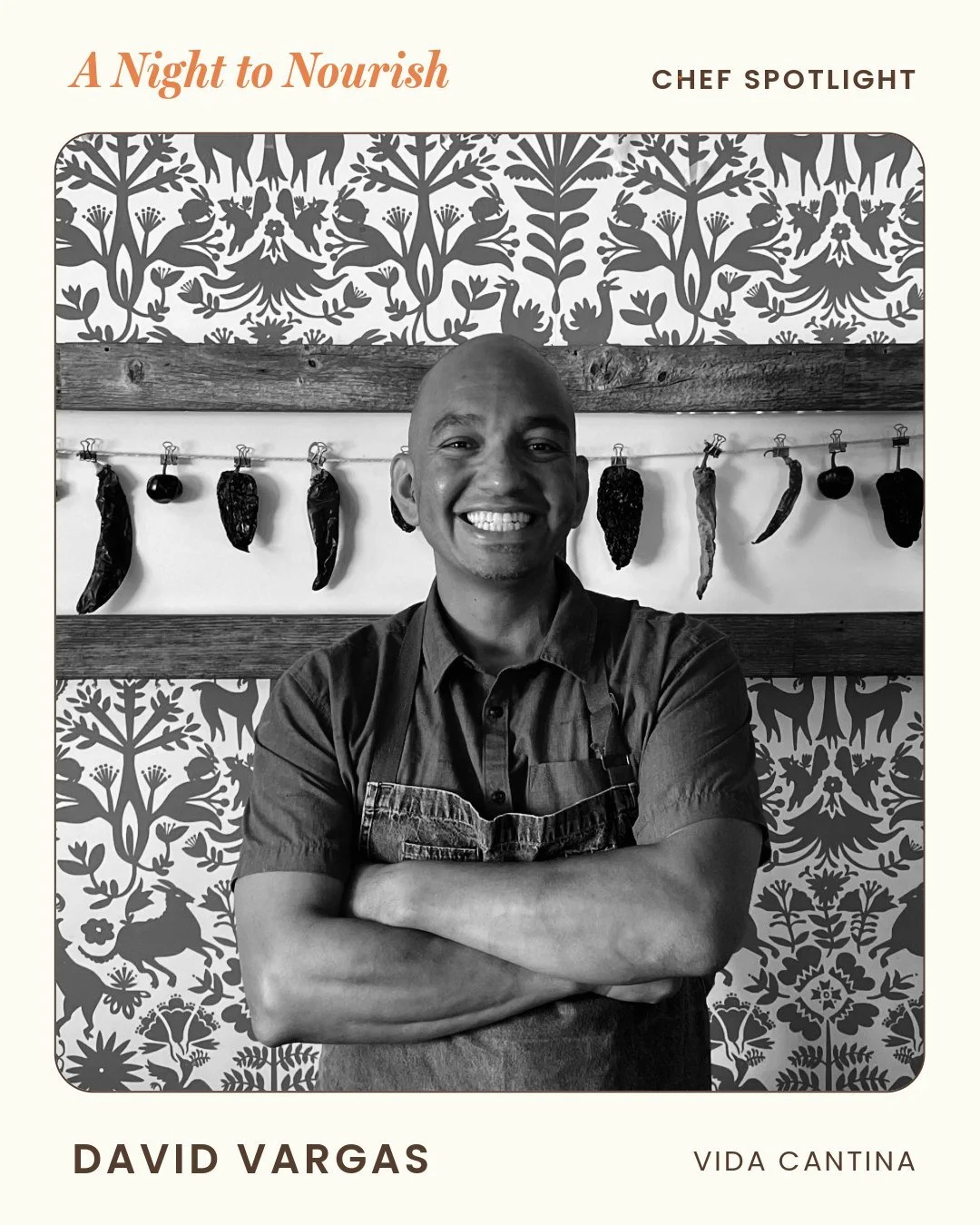 Meet the Chef: David Vargas of @vidacantinanh where blends his Mexican heritage with the best of New England&rsquo;s seasonal ingredients. Originally from Southern California, the James Beard Semifinalist is known for his scratch made tortillas and c
