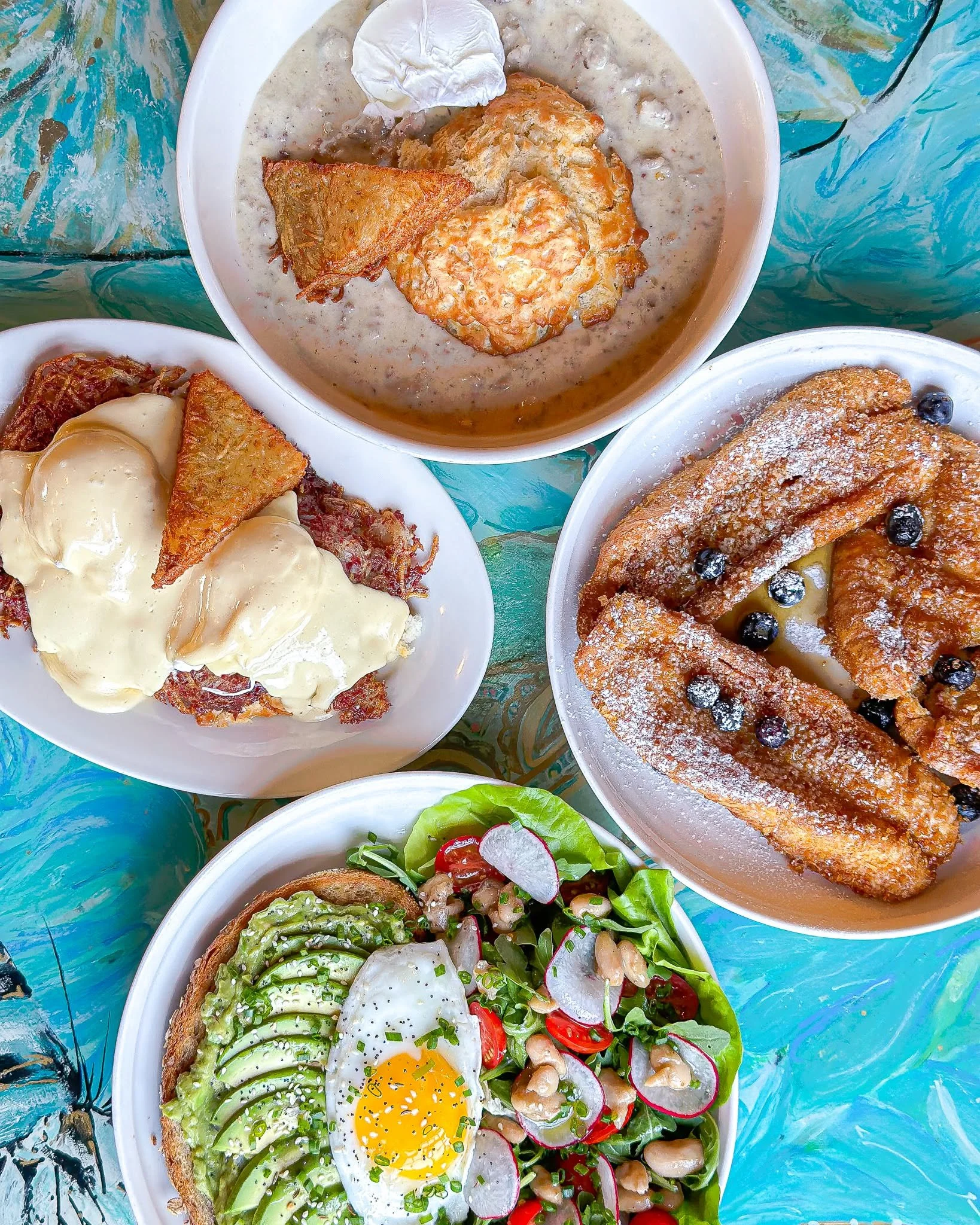 Brunch dishes at STREET Portsmouth in Portsmouth, NH