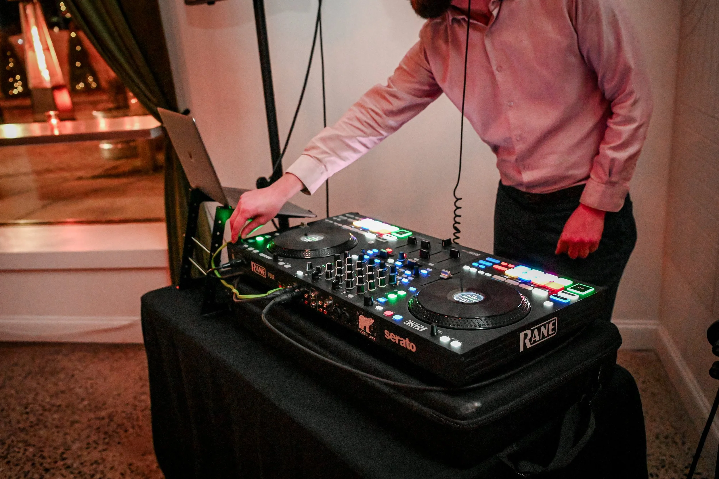 DJ at The 801 Holiday Party