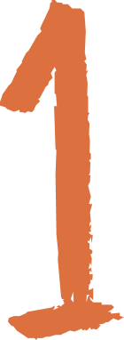 Orange number one symbol