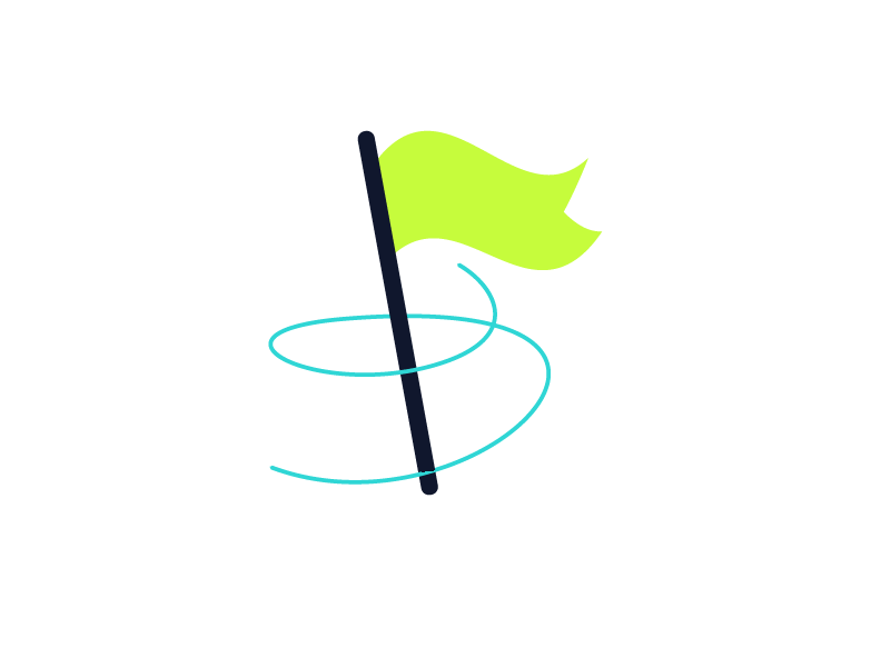 Geometric drawing of an outline square with sections divided by vertical, horizontal, and diagonal lines.