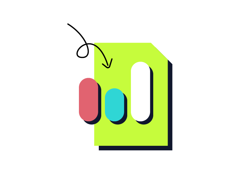 Geometric drawing of an outline square with sections divided by vertical, horizontal, and diagonal lines.