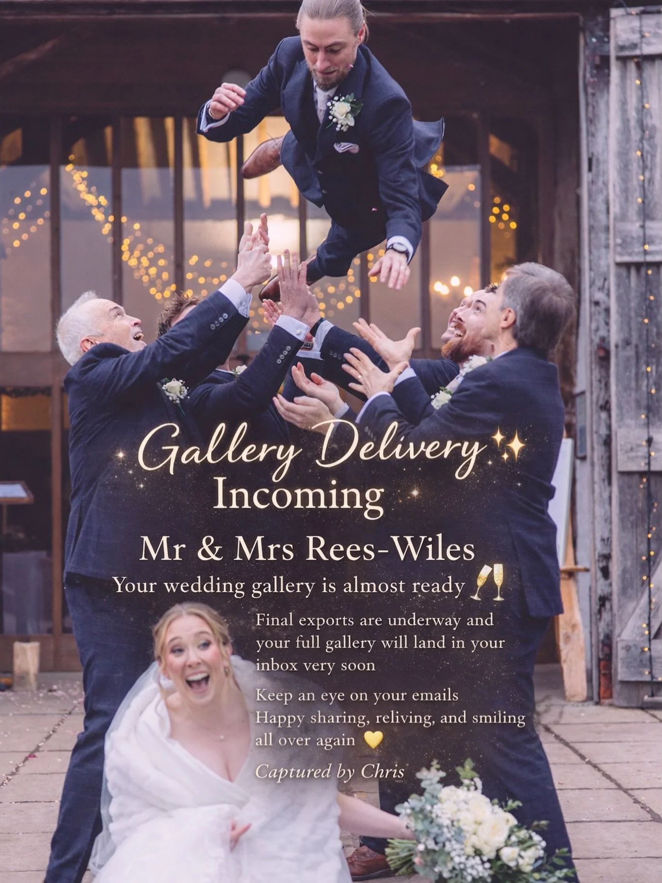 It&rsquo;s Nearly Time&hellip; 👀✨

Mr &amp; Mrs Rees-Wiles
Your wedding photos are almost ready!

Your full gallery will be delivered very soon
So get ready to relive the laughs, the chaos,
and moments like this 🥂

✨ Getting married in 2026?
I&rsqu