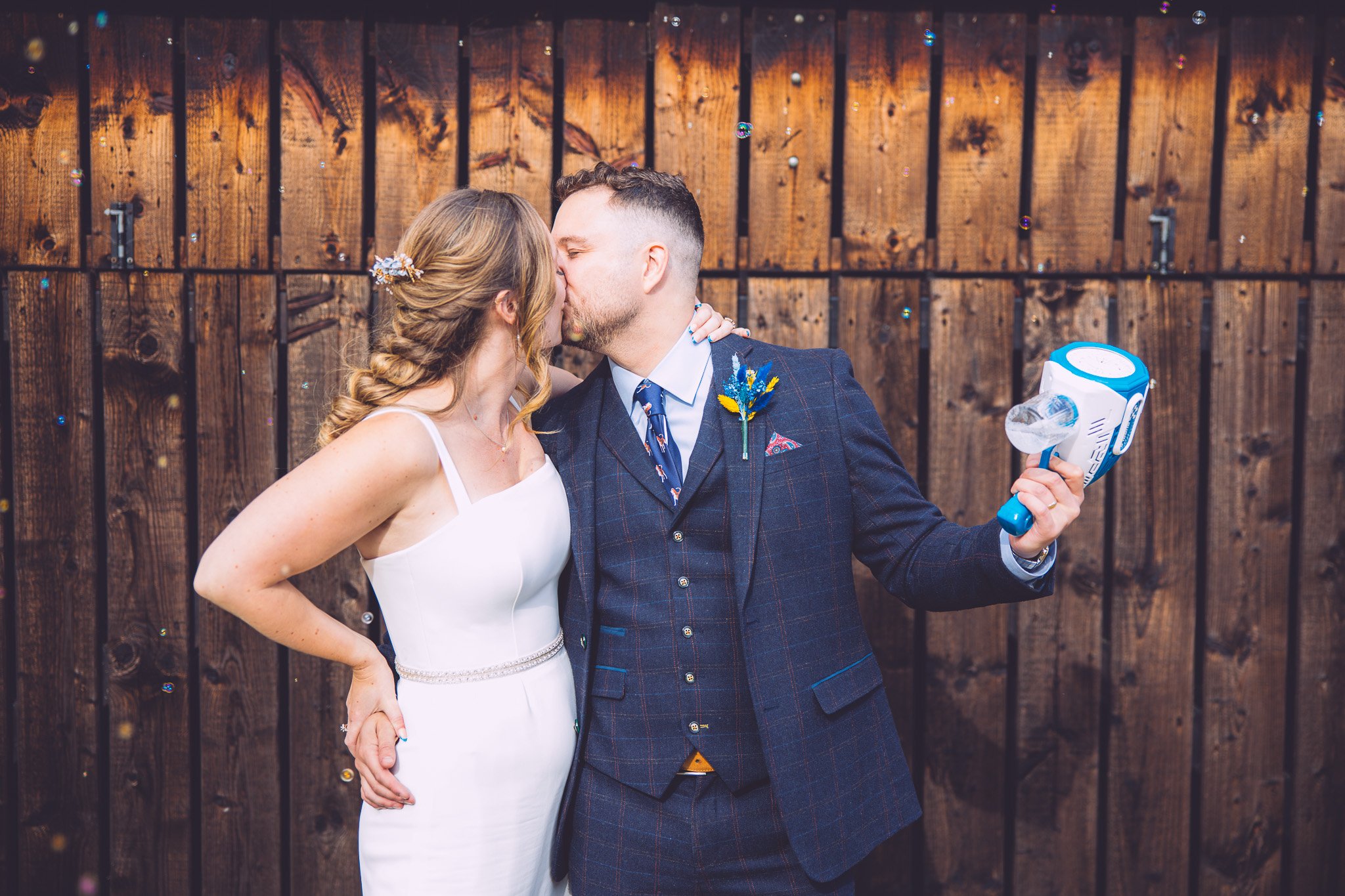 Wedding photographer at jenners barn