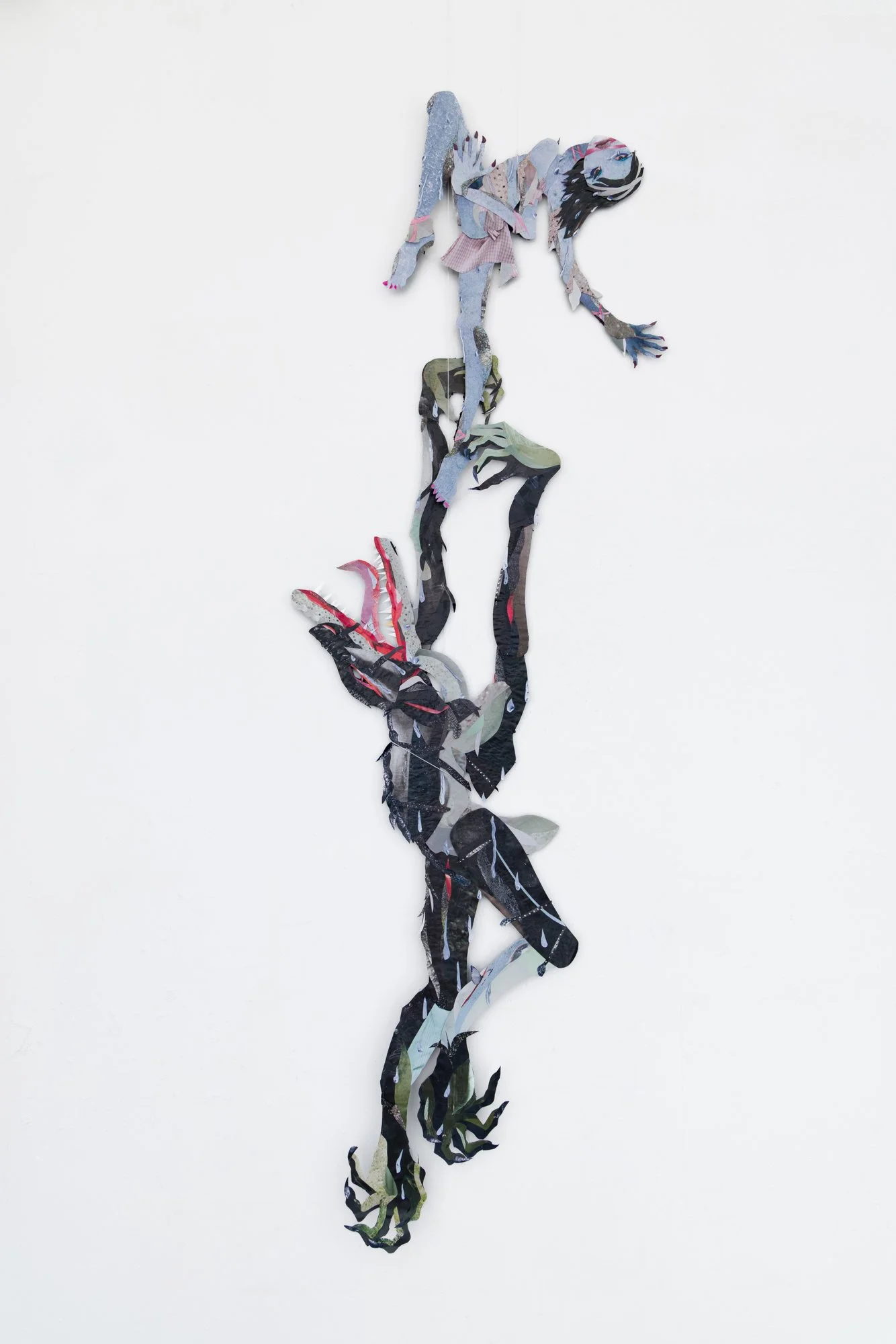 “Never Let Me Go" 2025 
ink, cut paper, colored pencil
22 x 65 inches (56 x 165 cm)