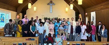 Group Picture taken by Annabel Henley after the service