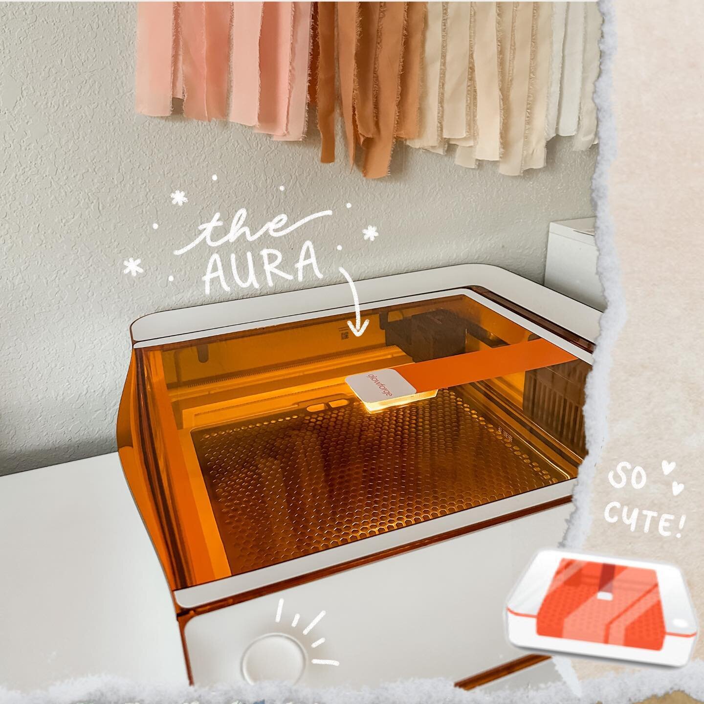 *a new laser has entered the chat* 💬 Sharing my first projects on the new desktop craft laser, the @glowforge Aura!! 🧡 A bit of an investment, but SO worth the capabilities you cannot do with any other craft machine. 🙌🏼 

P.S. Follow along on You