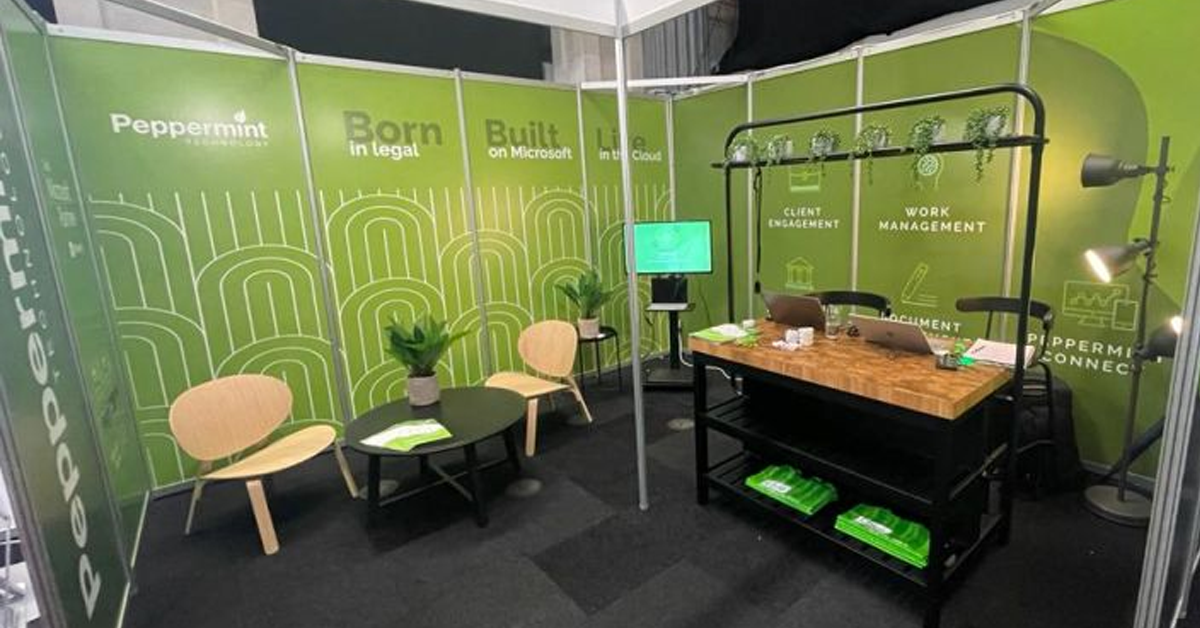 Peppermint exhibits at the British Legal Technology Forum 2022