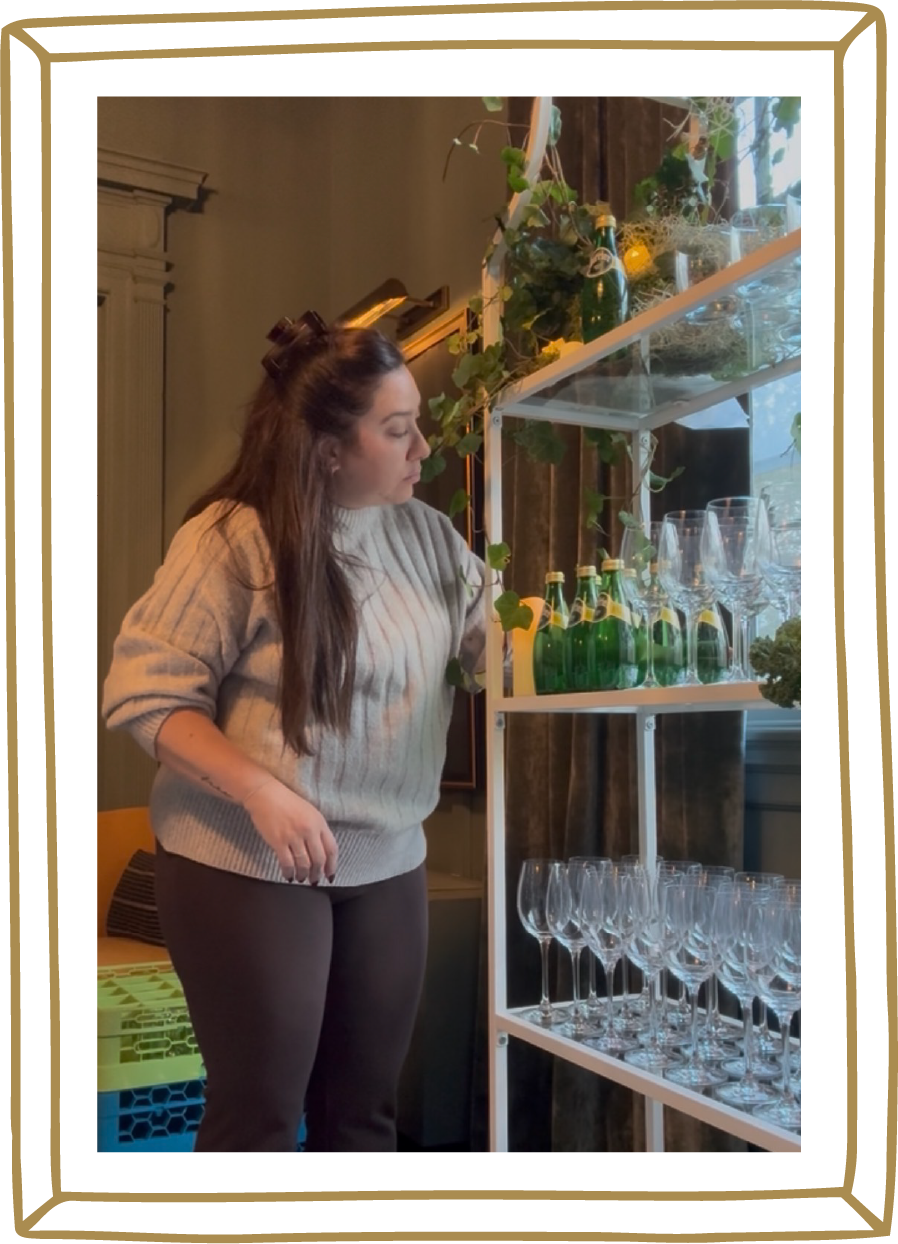 Service Matters North East event team setting up Perrier brand activation bar display