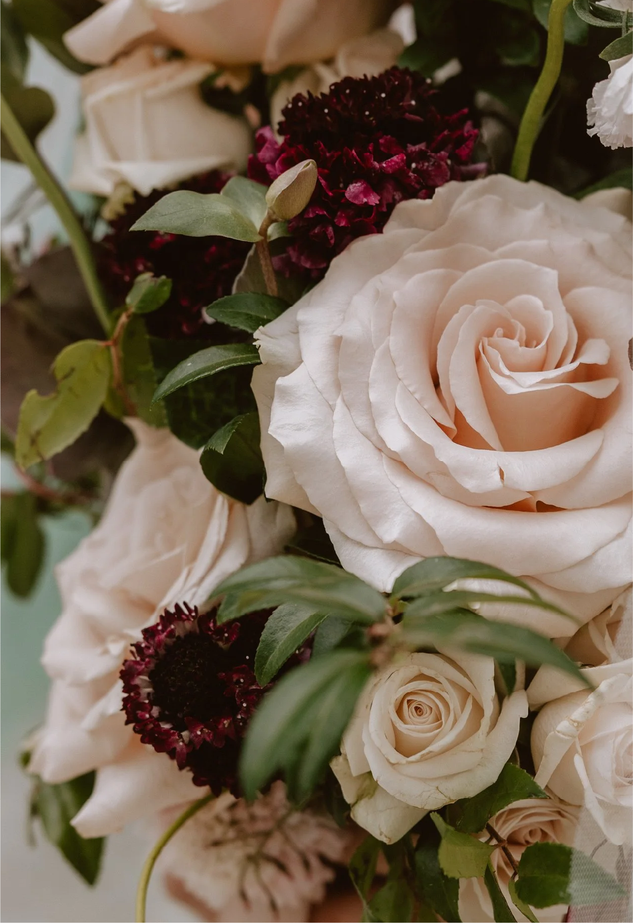 Blush rose bridal bouquet Hudson Valley wedding Service Matters North East