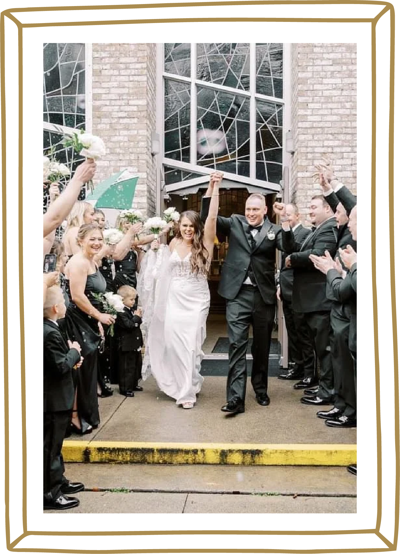 Wedding grand exit church Hudson Valley Service Matters North East