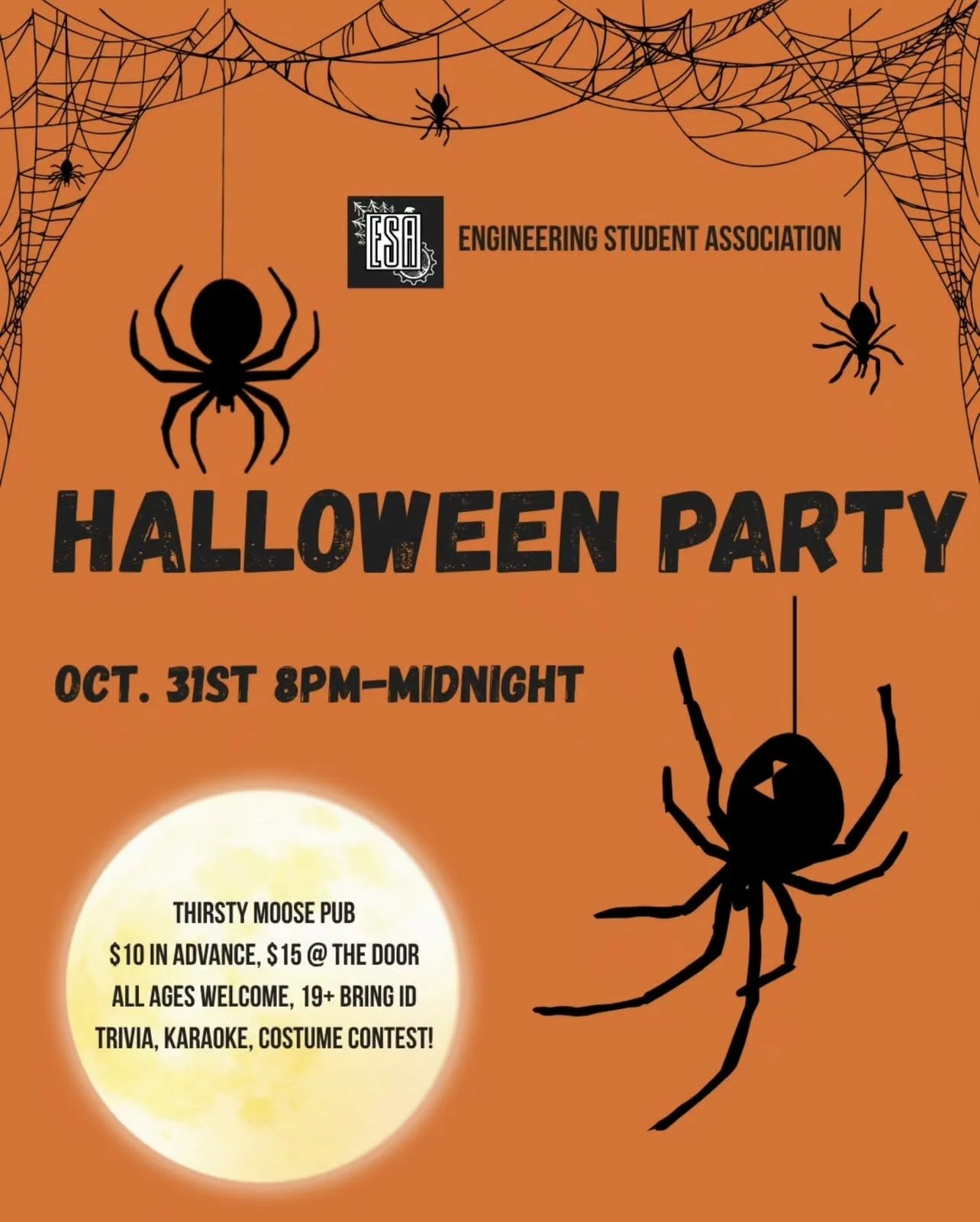 UNBC ESA Halloween Party