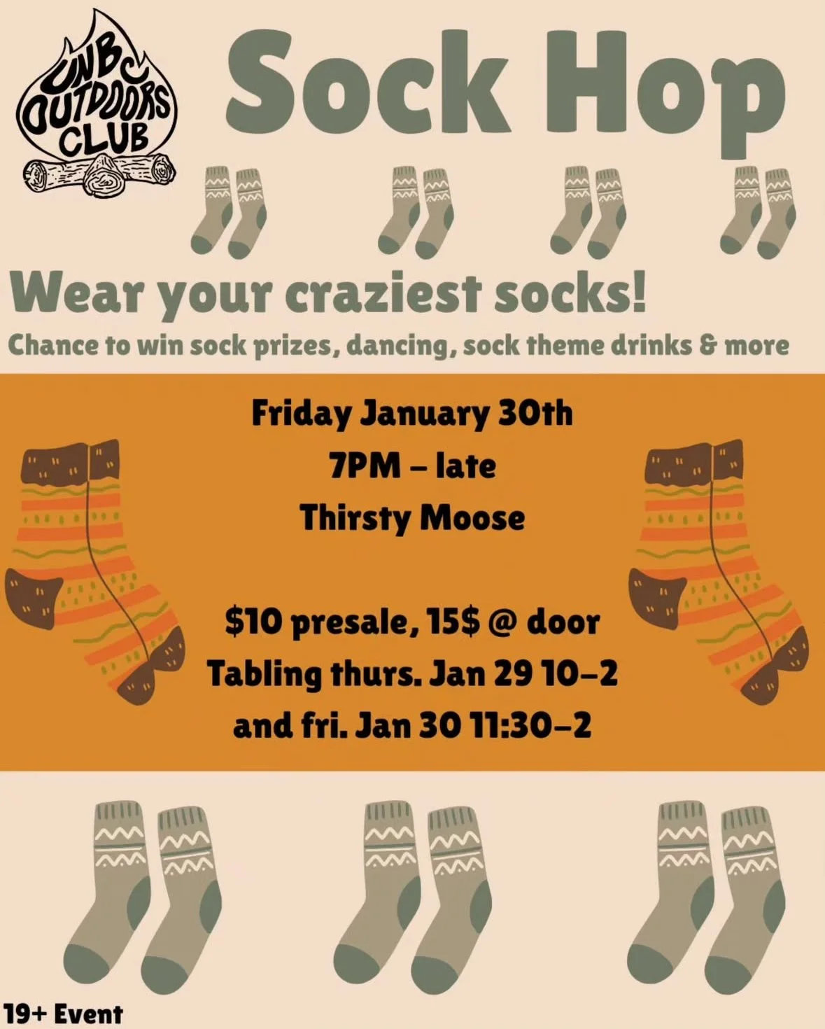 Outdoors Club Sock Hop